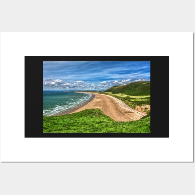 Rhossili Bay On The Gower Peninsula South Wales Wall Art by IanWL